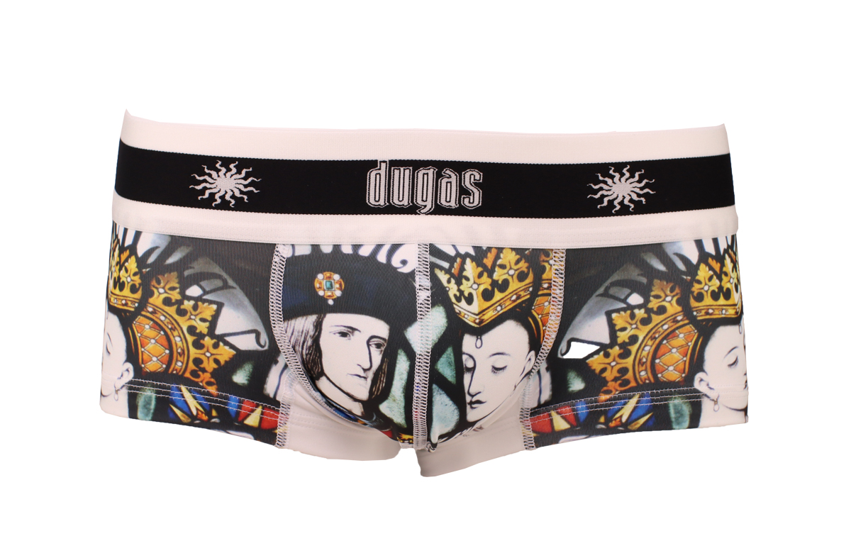 1394 KING STAINED GLASS BOXER (White)