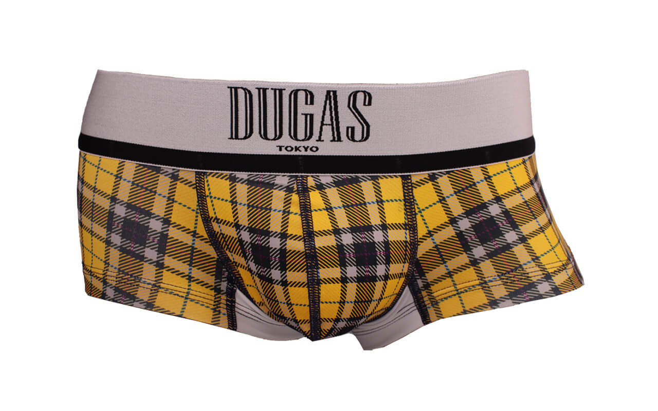 1405  YELLOW CHECK BOXERS（Yellow）