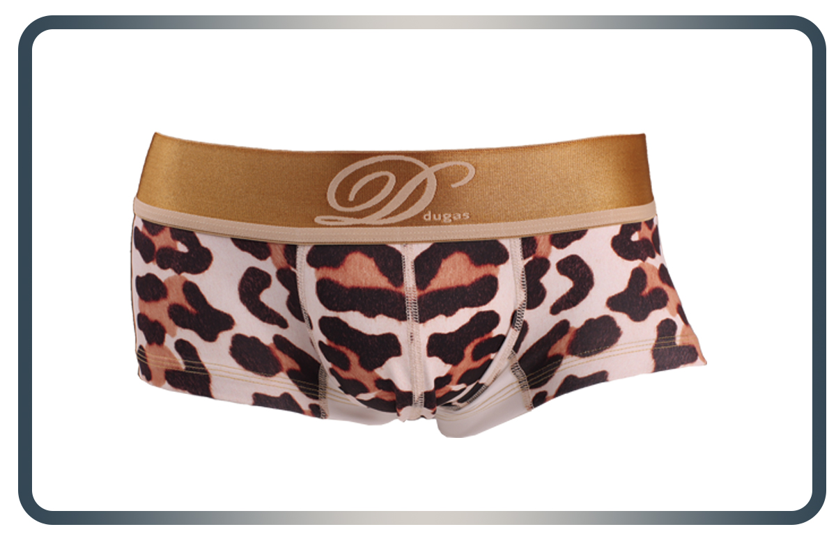 142204  LEOPARD BROWN BOXERS (Brown)