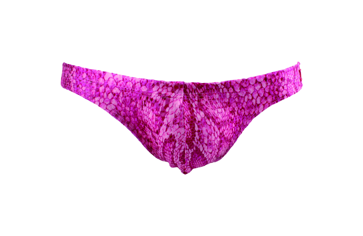 3213 SNAKE SKIN BIKINIS (Pink）